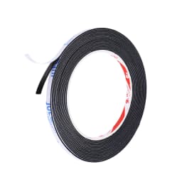 2/5m EVA Black Foam Sealing Tape Single Sided Self-adhesive Foam Insulation Tape Weather Stripping Window Door Seal Strip