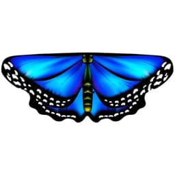 Kids Butterfly Wings Cape Girls Fairy Shawl Pixie Cloak Fancy Colorful Dress Costume Gift Party & Holiday DIY Decorations