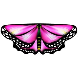 Kids Butterfly Wings Cape Girls Fairy Shawl Pixie Cloak Fancy Colorful Dress Costume Gift Party & Holiday DIY Decorations