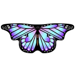 Kids Butterfly Wings Cape Girls Fairy Shawl Pixie Cloak Fancy Colorful Dress Costume Gift Party & Holiday DIY Decorations