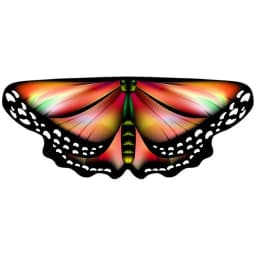 Kids Butterfly Wings Cape Girls Fairy Shawl Pixie Cloak Fancy Colorful Dress Costume Gift Party & Holiday DIY Decorations