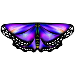 Kids Butterfly Wings Cape Girls Fairy Shawl Pixie Cloak Fancy Colorful Dress Costume Gift Party & Holiday DIY Decorations