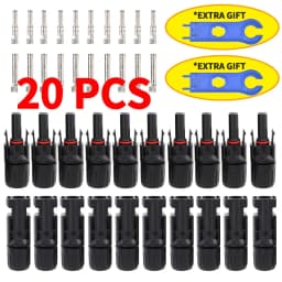 Free Shipping 400/200/100/10 Pcs Solar Connector PV Plug 1000V DC 30A Connectors Kit for Photovoltaic PV/MC Cable 2.5/4/6mm²