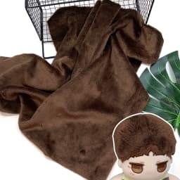 45x50cm 101~143 Plush Fabric For Sewing 5mm Pile Length 100 Polyester Hair Material For Popular Cotton Dolls DIY Handmade Fabric