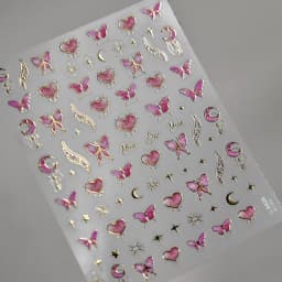 1pcs 5D Kawaii Relief Cartoon Fox Nail Art Stickers Kawaii Star Animals Acrylic Backglue Nail Decorations Decals Accessories DIY