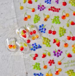 1pcs 5D Kawaii Relief Cartoon Fox Nail Art Stickers Kawaii Star Animals Acrylic Backglue Nail Decorations Decals Accessories DIY