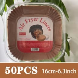 Air Fryer 50/100PCS Bakeware Disposable Paper Tray Non-Stick Mat Oil-proof Liner Non-Stick Mat for Kitchen Oven Baking Paper