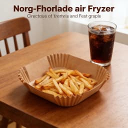 Air Fryer 50/100PCS Bakeware Disposable Paper Tray Non-Stick Mat Oil-proof Liner Non-Stick Mat for Kitchen Oven Baking Paper