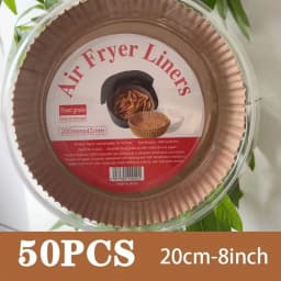 Air Fryer 50/100PCS Bakeware Disposable Paper Tray Non-Stick Mat Oil-proof Liner Non-Stick Mat for Kitchen Oven Baking Paper