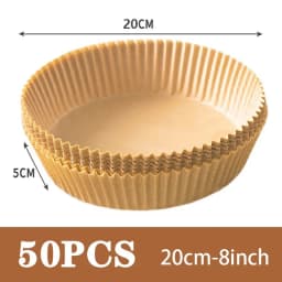 Air Fryer 50/100PCS Bakeware Disposable Paper Tray Non-Stick Mat Oil-proof Liner Non-Stick Mat for Kitchen Oven Baking Paper