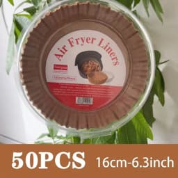 Air Fryer 50/100PCS Bakeware Disposable Paper Tray Non-Stick Mat Oil-proof Liner Non-Stick Mat for Kitchen Oven Baking Paper