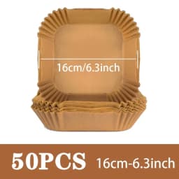 Air Fryer 50/100PCS Bakeware Disposable Paper Tray Non-Stick Mat Oil-proof Liner Non-Stick Mat for Kitchen Oven Baking Paper