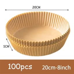 Air Fryer 50/100PCS Bakeware Disposable Paper Tray Non-Stick Mat Oil-proof Liner Non-Stick Mat for Kitchen Oven Baking Paper