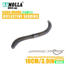 10cm/14cm 10/15pcs/bag Soft Bait Senko Worm Wacky Stick Worm Baits Leurre Souple Wobblers For All Fish Pesca Bass Fishing Lure