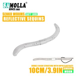 10cm/14cm 10/15pcs/bag Soft Bait Senko Worm Wacky Stick Worm Baits Leurre Souple Wobblers For All Fish Pesca Bass Fishing Lure