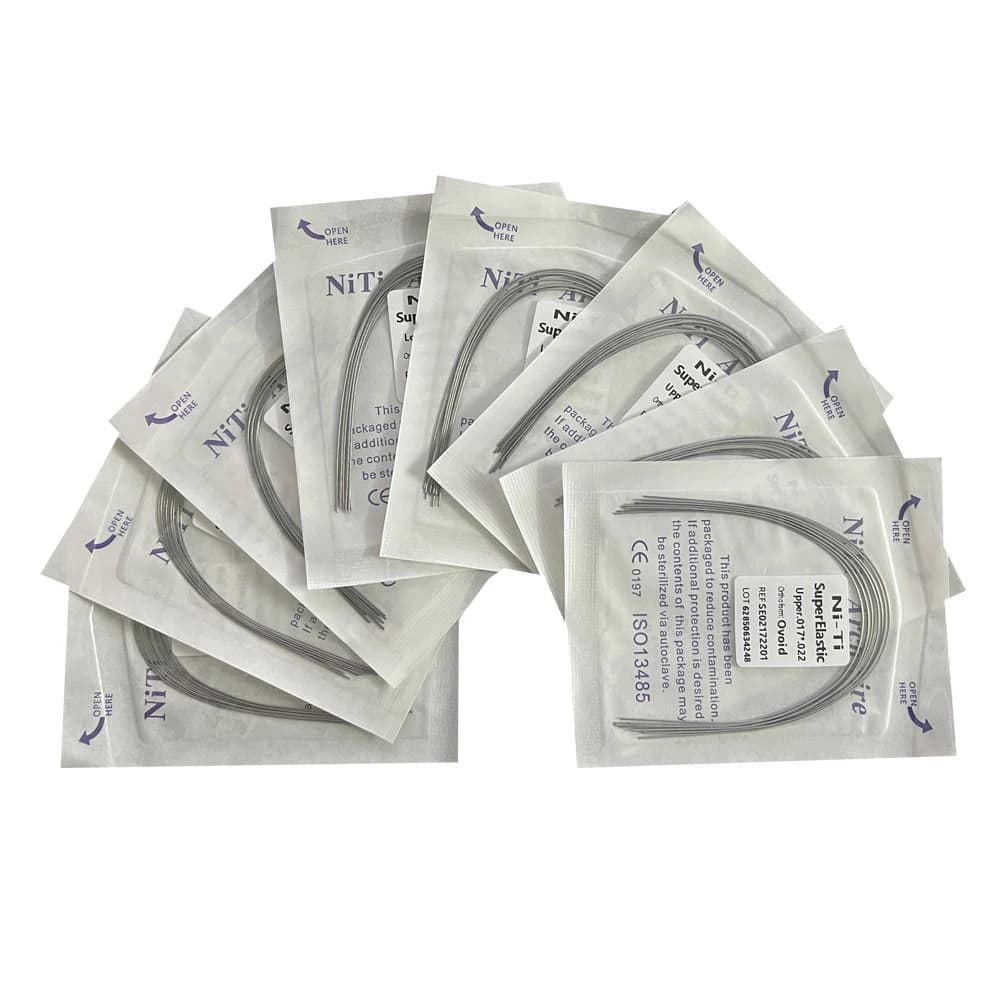 10pcs/Pack AG Dental Orthodontic Arch Wires NITI Round / Rectangular Oval Form Ortho Arch Wire Dentist Tool