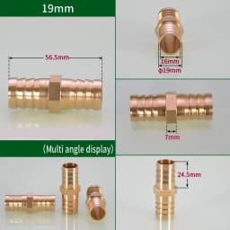 Brass connector Pipe pipe connector 3mm 4mm 5mm 6mm 8mm 10mm 12mm 14mm 16mm 19mm pipes hose connector