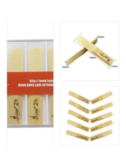 10Pcs/Set Bb Clarinet Reeds Traditional Bamboo Reed Strength 1.5/2.0/2.5/3.0/3.5 Woodwind Instrument Accessories Clarinet Parts