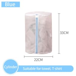 7pcs Laundry Bags Clothes Protect Bags For Washing Machine Travel Dirty Clothing Organize Laundry Basket Blue Zipper Washing Bag