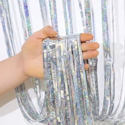 2M Glitter Pink Metallic Foil Tinsel Curtain Backdrop Birthday Wedding Bridal Shower Bachelorette Party Decor Adult Anniversary