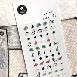 Suatelier Mini Stickers Korean Cartoon Dinosaur Animal Scrapbooking DIY Nail Sticker Junk Journal Diary Decor Craft Supplies