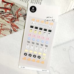 Suatelier Mini Stickers Korean Cartoon Dinosaur Animal Scrapbooking DIY Nail Sticker Junk Journal Diary Decor Craft Supplies