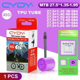 43g CYDY TPU Tube MTB 26 27.5 Bike Inner Camera 26/27.5x1.35 1.4 1.5 1.75 1.85 1.95 Inch Pneu Mountain Bicycle Tire 26/27.5 Tyre
