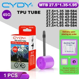 43g CYDY TPU Tube MTB 26 27.5 Bike Inner Camera 26/27.5x1.35 1.4 1.5 1.75 1.85 1.95 Inch Pneu Mountain Bicycle Tire 26/27.5 Tyre