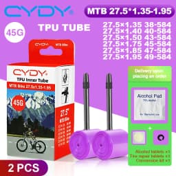 43g CYDY TPU Tube MTB 26 27.5 Bike Inner Camera 26/27.5x1.35 1.4 1.5 1.75 1.85 1.95 Inch Pneu Mountain Bicycle Tire 26/27.5 Tyre
