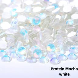 ss6-ss30Glitter Crystal Mocha Opal Non Hotfix Rhinestones Flatback Strass стразы Nails Crystals Diamond For Nail Art Nail Charms