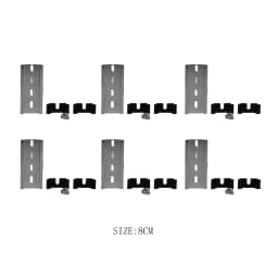 6PCS Universal Type 35mm Aluminum Slotted DIN Rail for C45 DZ47 Terminal Blocks Contactor Din Rail Terminal Blocks With sheath
