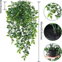 Artificial Ivy Plants Plastic Leaf Wedding New Year Christmas Party for Home Room Balcony Garden Office Desk Decoration Supplies