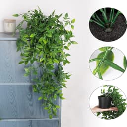 Artificial Ivy Plants Plastic Leaf Wedding New Year Christmas Party for Home Room Balcony Garden Office Desk Decoration Supplies