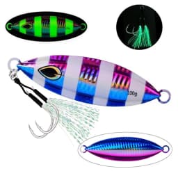 1PC Slow Jig 40g 60g 80g 100g Fishing Lure Casting Jigging Bait Spoon Metal Fish Saltwater Artificial Hard Bait Tackle
