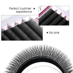 FADVAN YY Shape Eyelashes Extension 0.05/0.07 Soft Premium False Eyelashes individual Makeup Black Crisscross Beauty