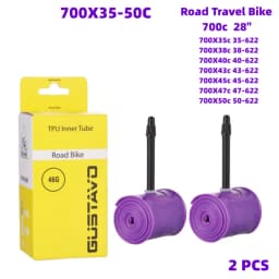 GUSTAVO Gravel Road Bike Inner Tube 700X35/50c TPU Material Tire 45mm 65mm Length French Valve