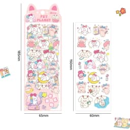 10pcs/pack Cartoon Patterns Decorative Stationery Stickers Colorful Dream Scrapbooking DIY Diary Album Planner Custom Stickers