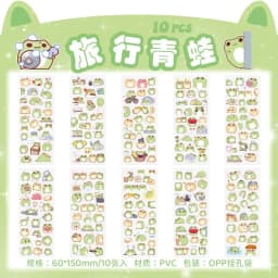 10pcs/pack Cartoon Patterns Decorative Stationery Stickers Colorful Dream Scrapbooking DIY Diary Album Planner Custom Stickers
