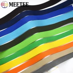 5M 20-50mm Webbing Tape for Bag Strap Backpack Shoulder Ribbon Tapes Safety Belt Band Clothes Bia Binding DIY Sewing Accessories