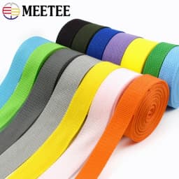 5M 20-50mm Webbing Tape for Bag Strap Backpack Shoulder Ribbon Tapes Safety Belt Band Clothes Bia Binding DIY Sewing Accessories