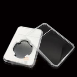 Big size 41-61mm Transparent Plastic Coin Holder Professional Coin Display Slab Grade Coins Storage Case Organizater case