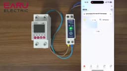 EARU Tuya MCB WiFi Smart Circuit Breaker 6-63A Time Relay Energy KWh Voltage Current Meter Protector Voice Remote Control Switch