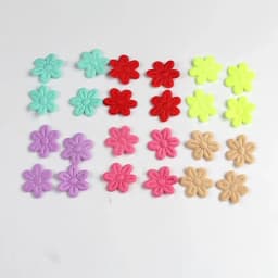 2cm cloth five-petal flower embossing DIY children's hair accessories hairpin jewelry small flower cloth accessories 100pcs/pack
