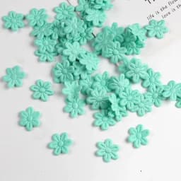 2cm cloth five-petal flower embossing DIY children's hair accessories hairpin jewelry small flower cloth accessories 100pcs/pack