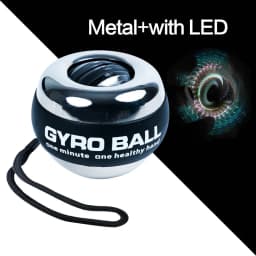 LED Gyroscopic Power Trainer Ball Autostart Range Gyro Power Wrist Ball Arm Hand Muscle Force Trainer Fitness Equipment
