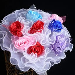 28cmx4yard Flower Wrapping Paper Gold Silver Pearl edge Wave Yarn Flower Packaging Lace Mesh Florist Handmade Bouquet Gift Decor