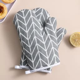 2 pieces of insulated kitchen gloves, heat-resistant microwave gloves, heat-resistant thickened grid oven gloves
