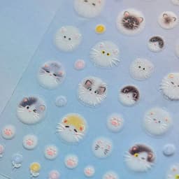 1pcs 5D Egypt Cat Nail Art Kawaii Stickers Bronzing Cartoon Cat Design Self Adhesive Manicure Decals Decoration Accessories DIY