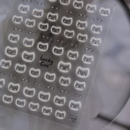 1pcs 5D Egypt Cat Nail Art Kawaii Stickers Bronzing Cartoon Cat Design Self Adhesive Manicure Decals Decoration Accessories DIY