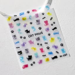 1pcs 5D Egypt Cat Nail Art Kawaii Stickers Bronzing Cartoon Cat Design Self Adhesive Manicure Decals Decoration Accessories DIY